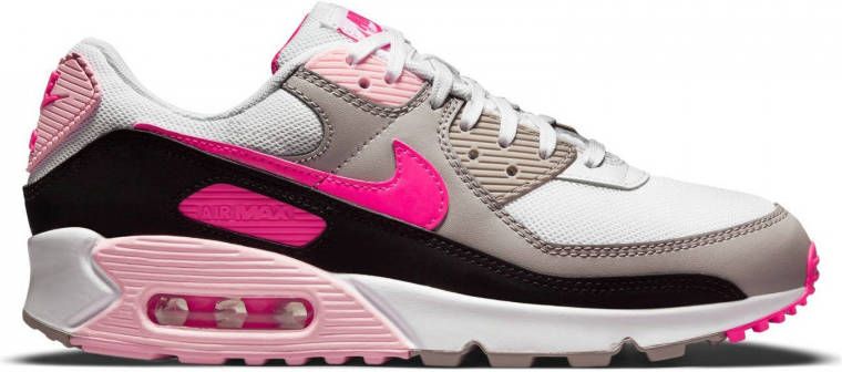 elke dag Artefact verstoring Nike Air max 90- dames sneaker-wit roze zwart - Schoenen.nl