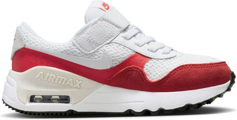 Nike air max systm sneakers wit rood kinderen