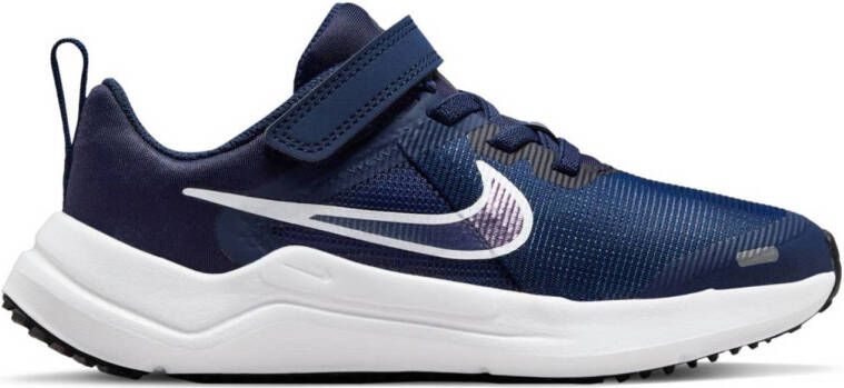 Nike Downshifter 12 Next Nature hardloopschoenen donkerblauw blauw wit kids