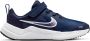 Nike Downshifter 12 Next Nature hardloopschoenen donkerblauw blauw wit kids - Thumbnail 1