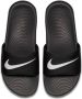 Nike Kawa Slide Bgp Slippers Black White - Thumbnail 1