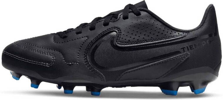 Nike Tiempo Legend 9 Club MG Jr. voetbalschoenen zwart wit blauw