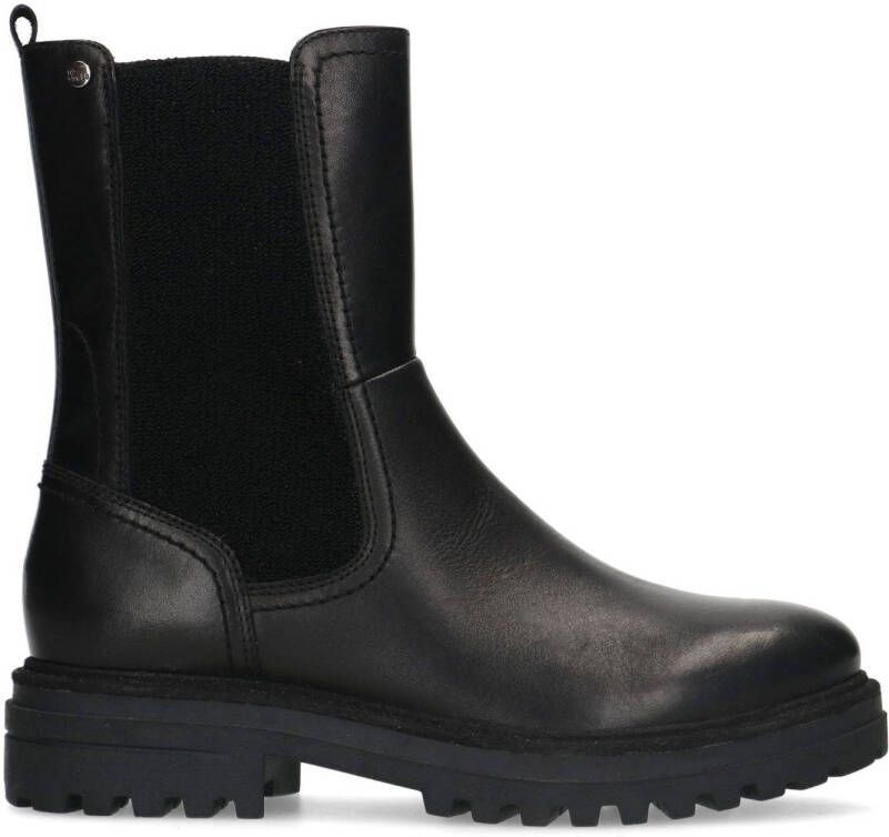 No Stress leren enkelboots zwart