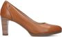 No Stress Dames Cognac leren gesloten pumps - Thumbnail 1