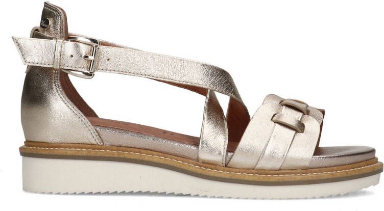 No Stress leren sandalen goud