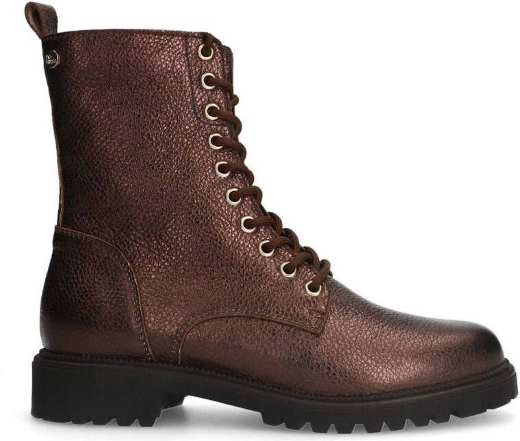 No Stress leren veterboots brons