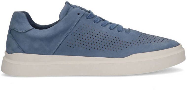 No Stress Heren Blauwe nubuck sneakers