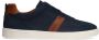 No Stress Heren Blauwe nubuck sneakers - Thumbnail 1