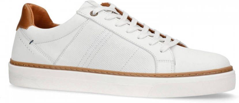 No Stress Heren Witte nubuck sneakers