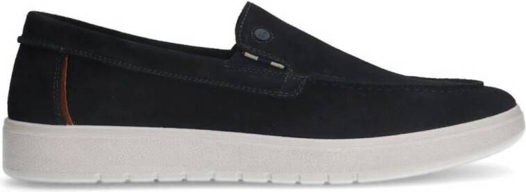 No Stress suède loafers donkerblauw