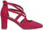 No Stress Dames Roze suède pumps met bandjes - Thumbnail 1