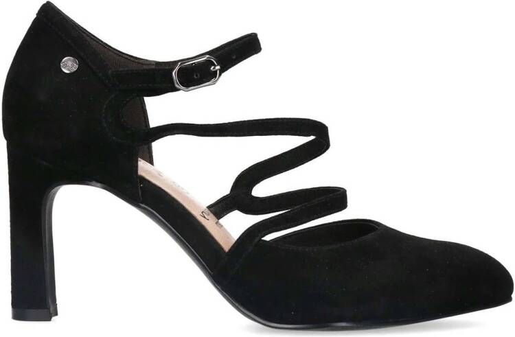 No Stress Dames Zwarte suède pumps