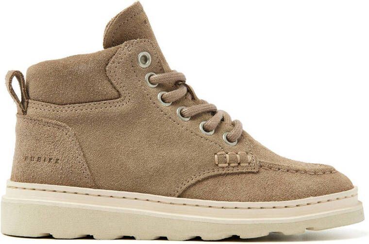 Nubikk Jonah Polar Fur JR suède veterboots beige