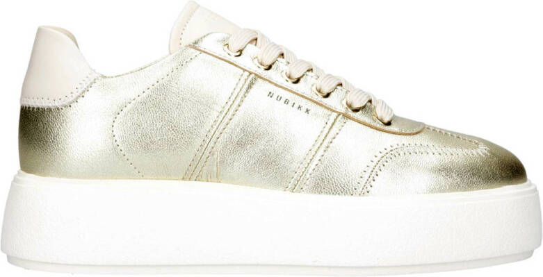 NUBIKK Lage Sneakers Dames Elise Wing Maat: 40 Materiaal: Leer Kleur: Goud