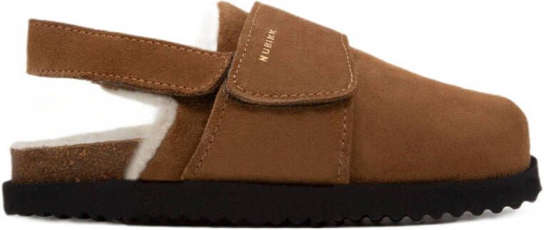 Nubikk suède clogs cognac