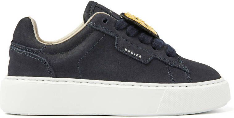 Nubikk Vince Tora K nubuck sneakers donkerblauw Effen 28