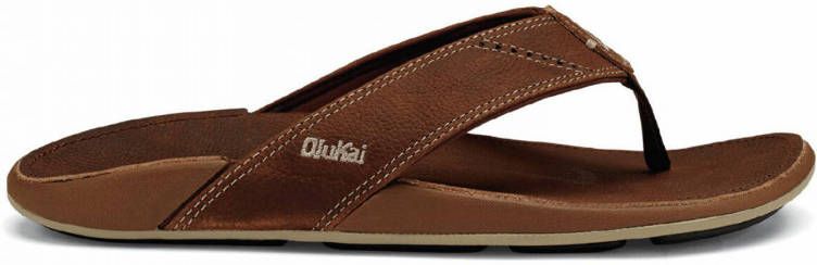 Olukai Nui Teenslippers Zomer slippers Heren Bruin