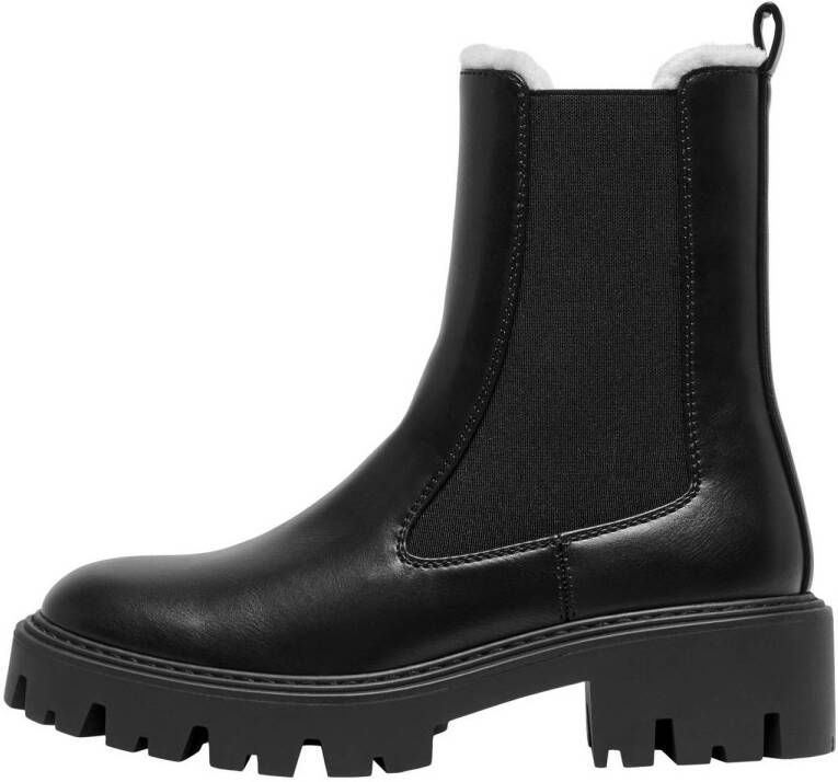 ONLY gevoerde chelsea boots zwart