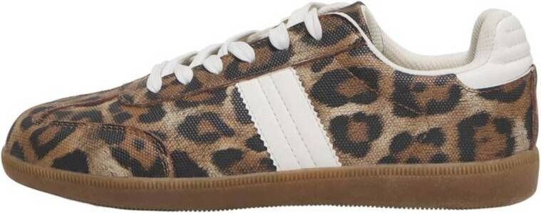 ONLY sneakers met panterprint beige