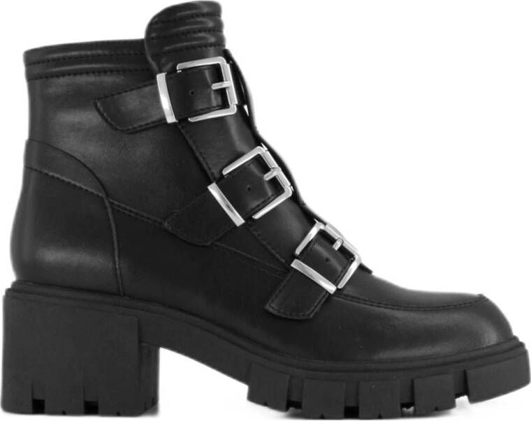 Oxmox chunky bikerboots zwart