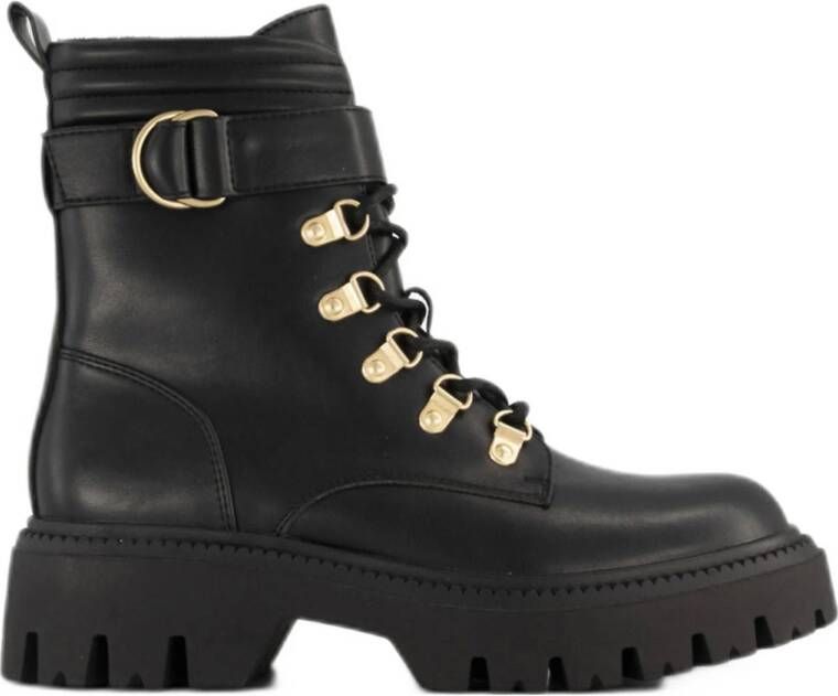 Oxmox chunky veterboots zwart