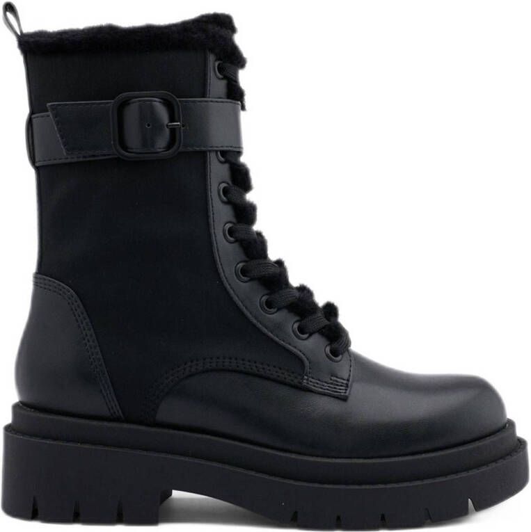 Oxmox chunky veterboots zwart