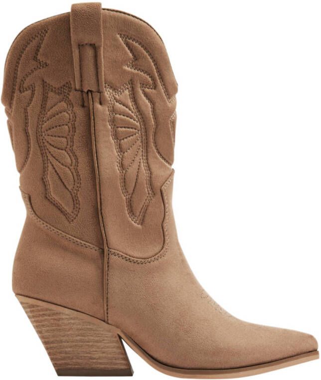 Oxmox Cowboylaarzen Dames Taupe