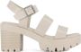 Oxmox Beige chunky sandalette - Thumbnail 1