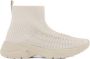 Oxmox Beige hoge sock sneaker - Thumbnail 1