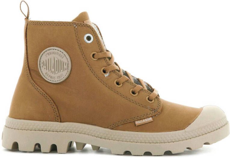 Palladium Pampa HI Zip WL Schoen Dames Lichtbruin