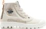 Palladium PAMPA UNDERLAYER Volwassenen Half-hoge schoenen Wit beige - Thumbnail 1