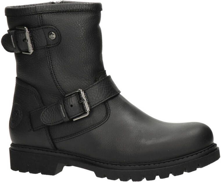 Panama Jack Felina Igloo gevoerde leren bikerboots zwart