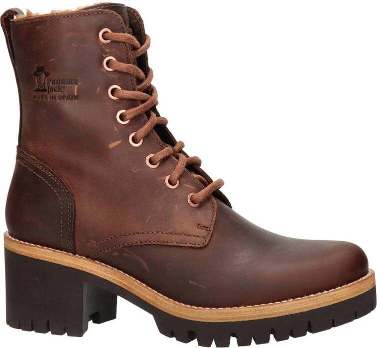 Panama Jack Padma B12 leren veterboots bruin