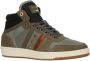 Pantofola d'Oro Bolzano Uomo Mid leren sneakers kaki grijs - Thumbnail 1