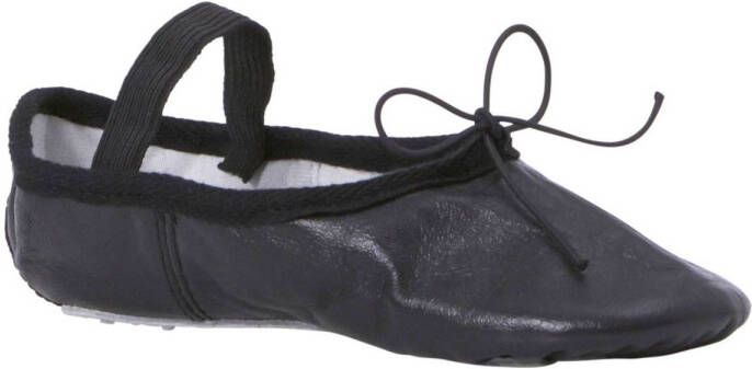 Papillon PA1000-900 Balletschoenen Dames en Meisjes — Zwart met volledige suède zool — Volledig van leer — Zwart —