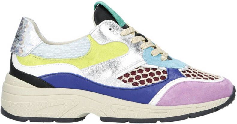 Piedi Nudi Talla 04.05 chunky leren sneakers lila multi