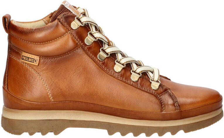 Pikolinos leren sneakers cognac