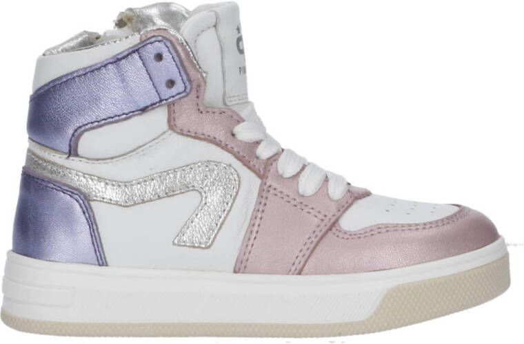 Pinocchio leren sneakers roze