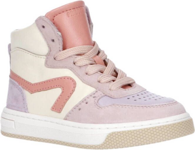 Pinocchio leren sneakers roze wit Meisjes Leer Meerkleurig 26