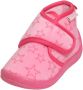 Playshoes pantoffels met sterrendessin Velcro roze donkerroze Jongens Polyester 18 19 - Thumbnail 1