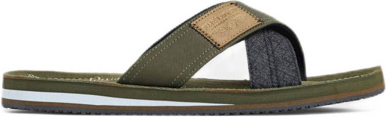 PME Legend Slippers Haig PBO2304190-8208 Khaki Groen