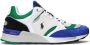 POLO Ralph Lauren leren sneakers wit blauw groen - Thumbnail 1