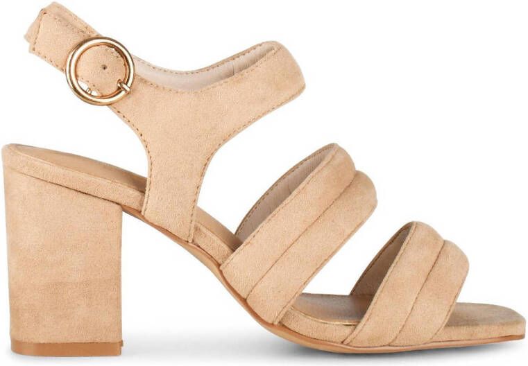 POSH by Poelman BO Dames Sandalen met hak Beige