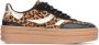 POSH by Poelman Bodie sneakers met panterprint zwart beige - Thumbnail 1