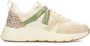 POSH by Poelman CAROCEL Dames Sneakers Beige Met Combinatie - Thumbnail 1