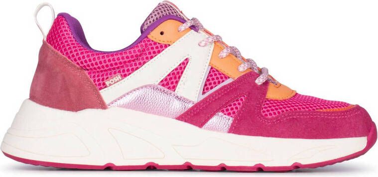 POELMAN C18582X9PSH27 Pink combi Roze Mesh Lage sneakers Dames