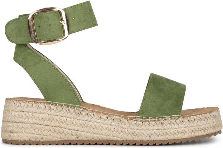 POSH by Poelman Dyna espadrilles groen