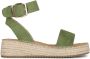 POSH by Poelman Dyna espadrilles groen - Thumbnail 1