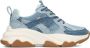 POSH by Poelman Gigi chunky denim sneakers blauw - Thumbnail 1