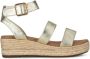 POELMAN C0047-17HPSH sandaal gold Goud Textiel Plateau sandalen Dames - Thumbnail 1